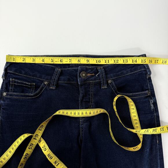 Silver Jeans Co Suki Slim Boot Jeans Womens 30 Dark Wash Bootcut Stretch - Picture 8 of 12